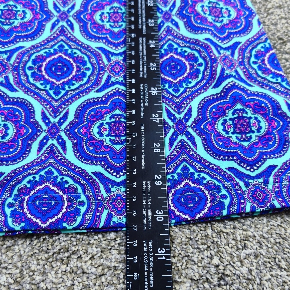 Coolibar UPF 50 Blue Purple Geometric Swim Rash Guard Tunic Womens XS - Picture 6 of 7